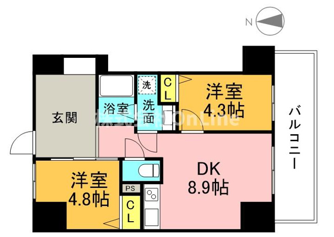 【間取り】 | ハイラインⅤ