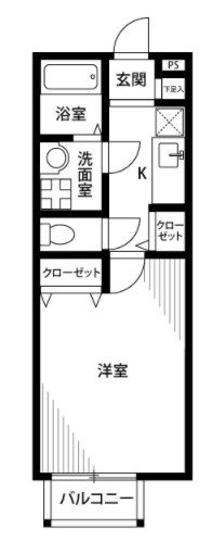 アンプルールクラージュ西青木の間取り