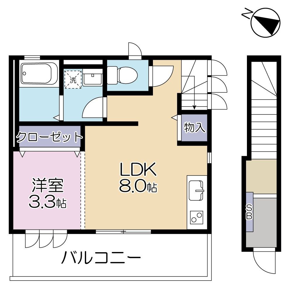 passero　java（パッセロジャバ）の間取り