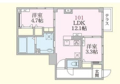 アローマ王子本町１０１の間取り