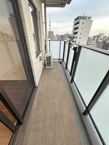 ＧＲＡＮ ＰＡＳＥＯ 三ノ輪のバルコニー|同タイプ別住戸写真となります。現況と異なる場合がございます。