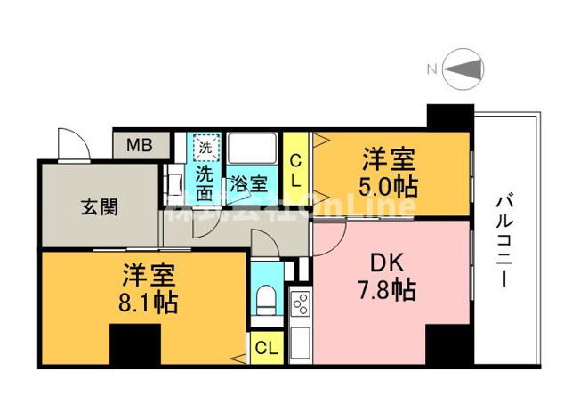 【間取り】 | ハイラインⅤ