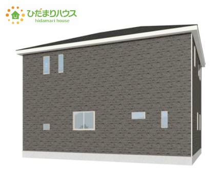那珂市瓜連第15　新築戸建　2号棟の外観パース|たっぷりの陽光と心地よい風が舞い込む住まい