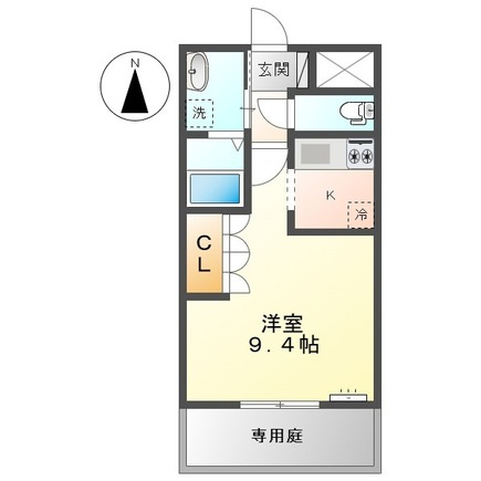 上益城郡御船町大字滝川のアパートの間取り