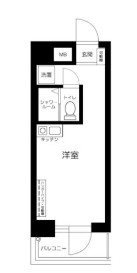 練馬区中村北１丁目の賃貸マンションの間取り
