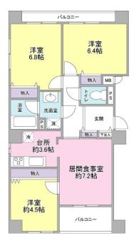 台東区清川２丁目の賃貸マンションの間取り