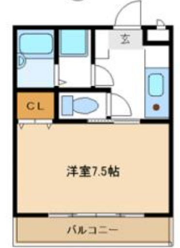 杉並区上井草２丁目のアパートの間取り
