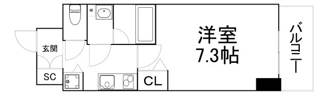 【間取り】 | シャローズワン立売堀