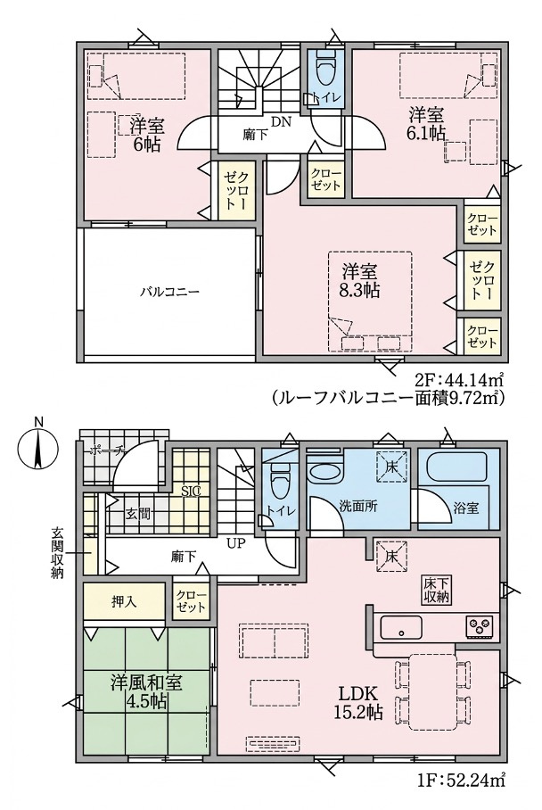 [新築住宅] 行田市谷郷 第6 全5棟