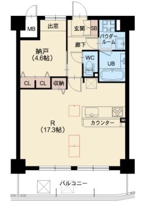 エクシアテラス梅田の間取り