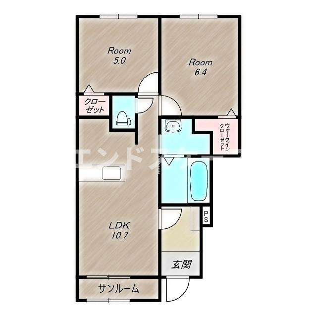 連取町アパートの間取り|高崎、前橋のお部屋探しはエンドスケープまで！お客様の理想お聞かせ下さい♪