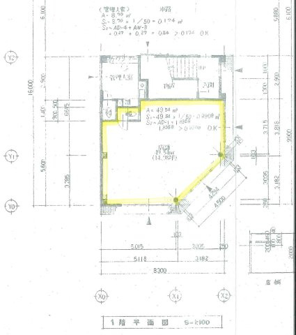 南通商店街店舗　１階