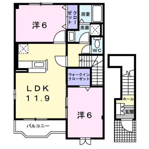 モデストハピネスの間取り