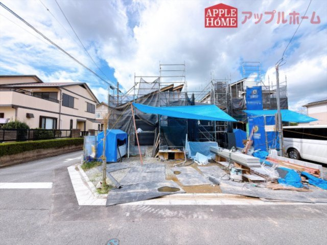 [新築住宅] 行田市旭町 全2棟の前面道路含む現地写真