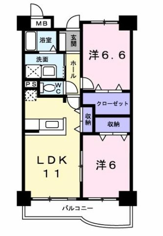 エスポワール２１の間取り