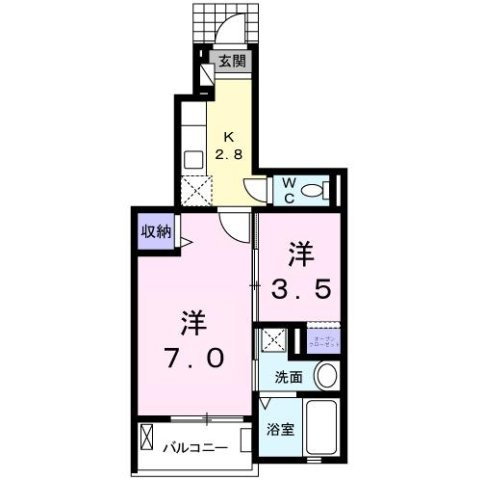 プランドールⅢの間取り