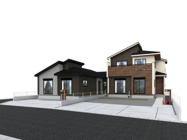 [新築住宅] 行田市旭町 全2棟の完成予想図
