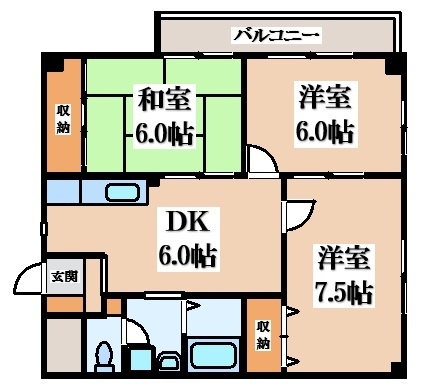 【間取り】 | カーサ山野