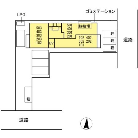 雅メゾンの区画図