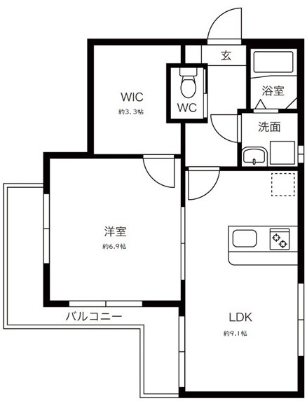 リンクフィールド荻窪の間取り