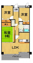 ボンシックコロニー1番館の間取り