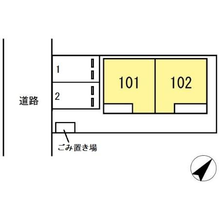 DCR若松町の区画図