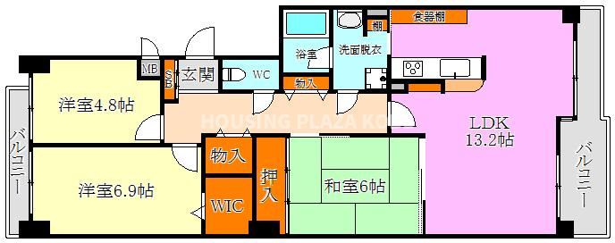 メゾン名谷の間取り