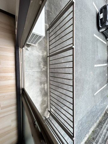 浜松市中央区和合町のアパートのバルコニー