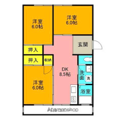 名田橋ハイツの間取り