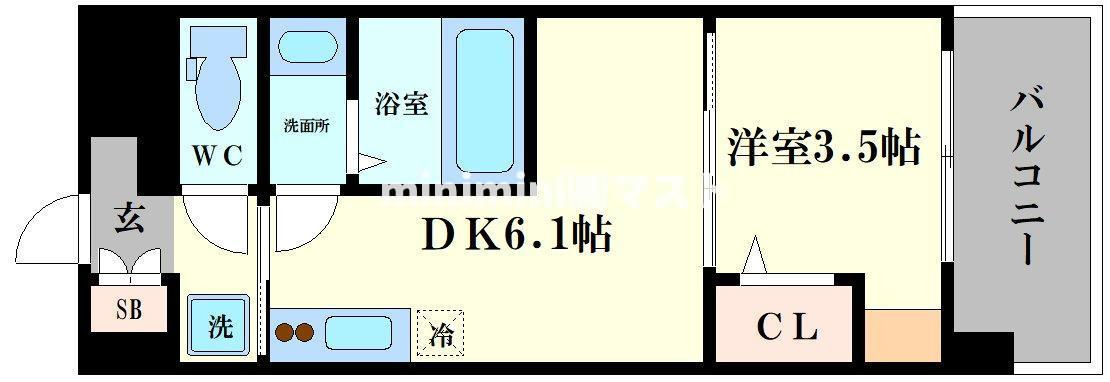 Dimora難波の間取り