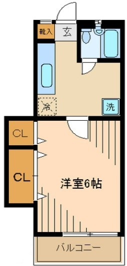 弥生ハイツの間取り|間取りです。