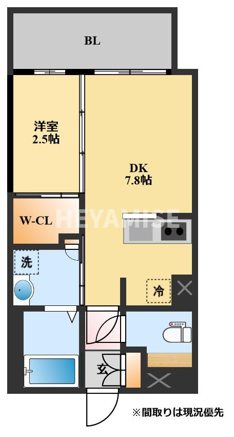 フロンティアききつⅢの間取り