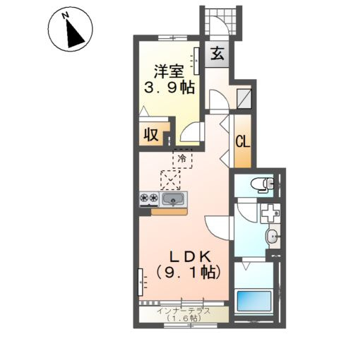 フェイジョアDの間取り