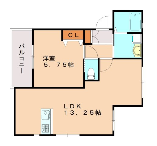 エムグレース神戸長田の間取り