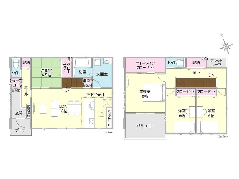 タマタウン上宇部　１号地の間取り