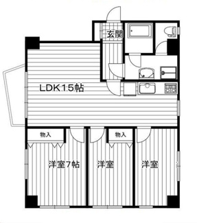 【間取り】 | 白金台八光マンション | 間取りです。
