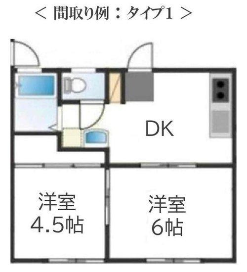 グリーンハイム逗子　A棟・B棟の間取り|間取タイプ１