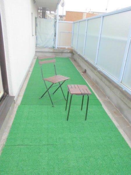 スカイコート渋谷のバルコニー