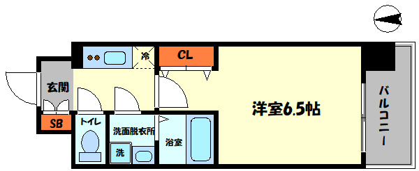 ファーストフィオーレ難波クレシアの間取り|ファーストフィオーレ難波クレシア　間取り