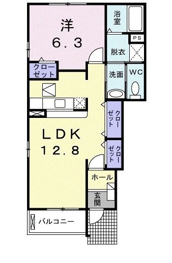 リヴェールＭの間取り