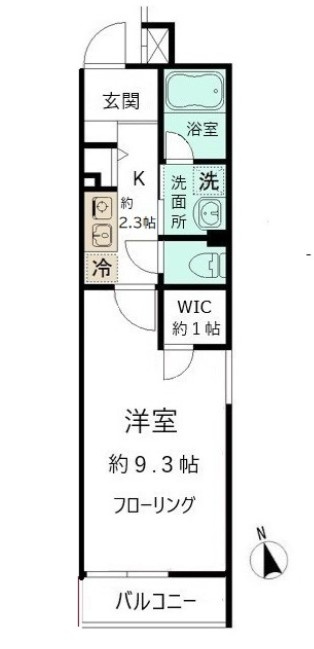 レオ四拾六番館の間取り