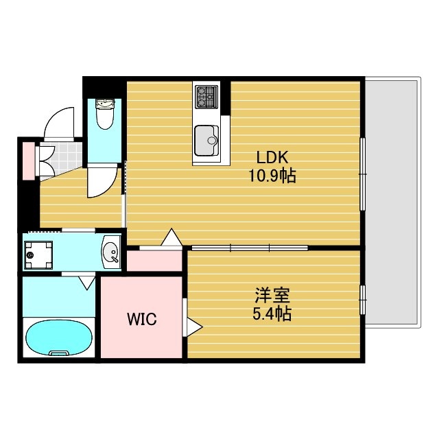 CASA FIORIRE三社の間取り