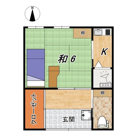 西ノ京式部町リノベ京町家の間取り