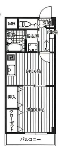 ヴィラヒルトップの間取り|間取りです。