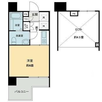 スタジオスクエア住吉の間取り|間取りです。