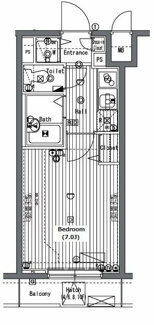 【間取り】 | ガラ・グランディ日本橋 | 間取りです。