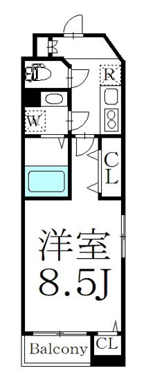【間取り】 | ミラコスタ高円寺
