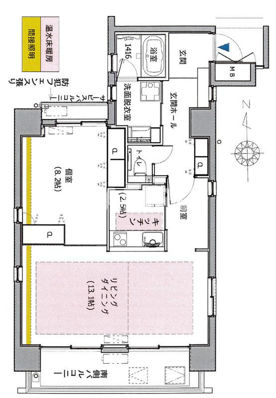 住真田山EASTの間取り