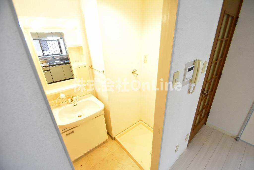 八尾市山本高安町２丁目の賃貸マンションの洗面所