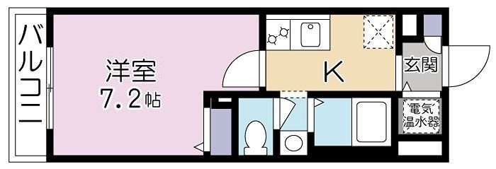メゾン ハピネスの間取り|間取りです。